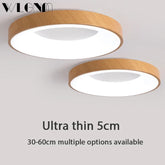 Nordic LED Ceiling Light Modern Slim Round Log Iron 30-60cm Lamp For Bedroom Living Room Study Aisle Indoor Decorative Fixtures