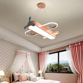 Nordic Aircraft Chandelier for Bedroom Children's Room Nursery Pendant Lamp Minimalist Decor Indoor Lighting Luster Fixture
