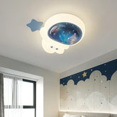 Modern Cartoon Astronaut Planet Ceiling Light Children Bedroom Study Nursery Home Decorate Chandelier Lamp Lustre Indoor Fixture
