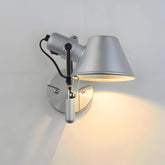 360° Rotating Shade 180° Swivel Arm Wall Lamp with Flexible Joints Modern Design Adjustable Wall Sconce for Bedroom/Living Room