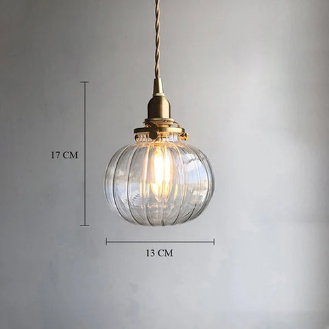 Color Nordic Pendant Light Lamp Glass Design Deco Led Hanging Light Fixtures Bedroom Modern Copper Japanese Luminaire Suspension