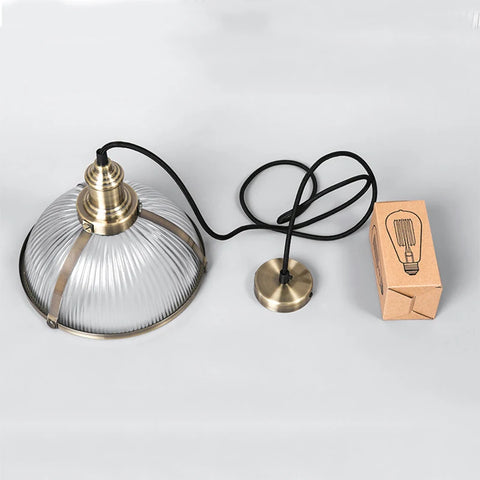 Vintage Hanging Lamp Pendant Lights Fixtures Glass Shade Loft  Luminaire Suspension Led Pendant Lamp for Dining Room Office E27
