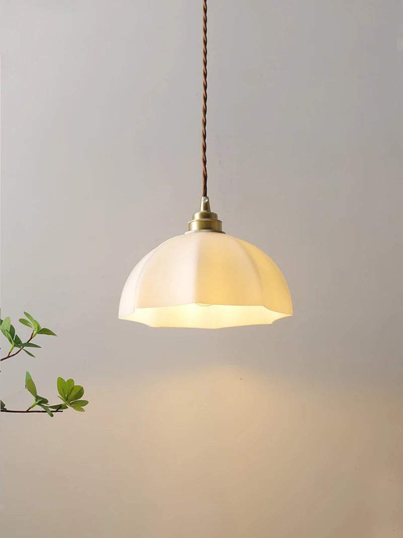 Nordic Design Pendant Lights Wire Kitchen Office Metal Industrial Led Pendant Lamp Glass Shade for Dining Room Liing Room