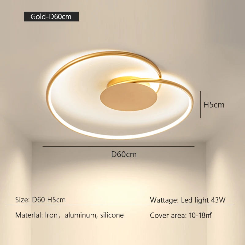 Bedroom Lamps  Mordern Minimalism Led Ceiling Lamp Creative Dimmable Study Room Light Indoor Lighting Home Decor Luster Fixtures
