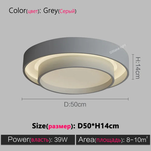 Full spectrum bedroom lamp ceiling lamp master bedroom lamp simple modern study living room lights