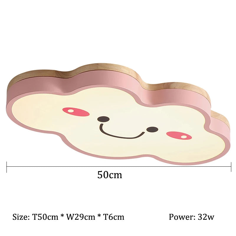 Led Cloud Ceiling Lights Multicolor Children's Room Ceiling Lamp Cartoon Bedroom Chandelier Amusement Kindergarten Nursery Lamps