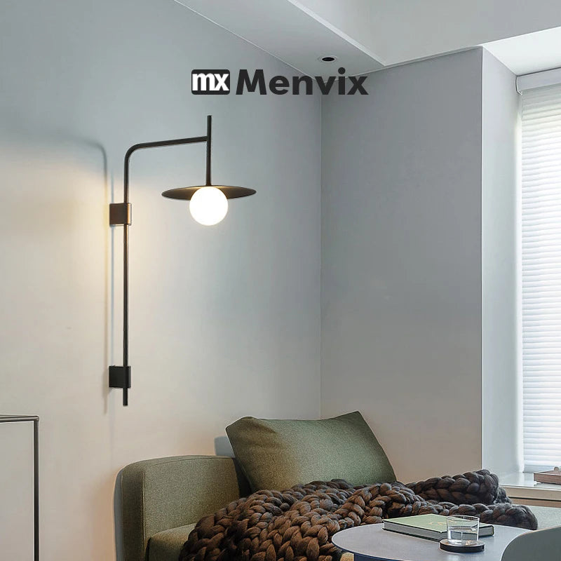 Menvix Modern Wall Lamp Nordic LED Lighting Fixtures Creative Sconces for Bedside Living Room Home Indoor Decoration Luminaire