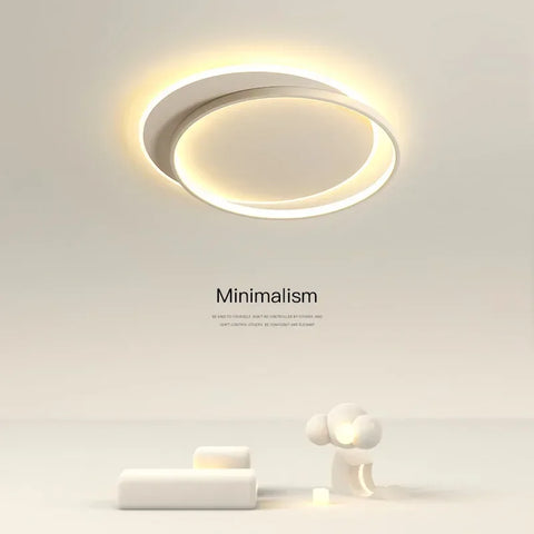 Modern Simple Round Bedroom Led Ceiling Lamp Dimmable Circle Living Room Study Lights Indoor Lighting Home Decor Luster Fixtures