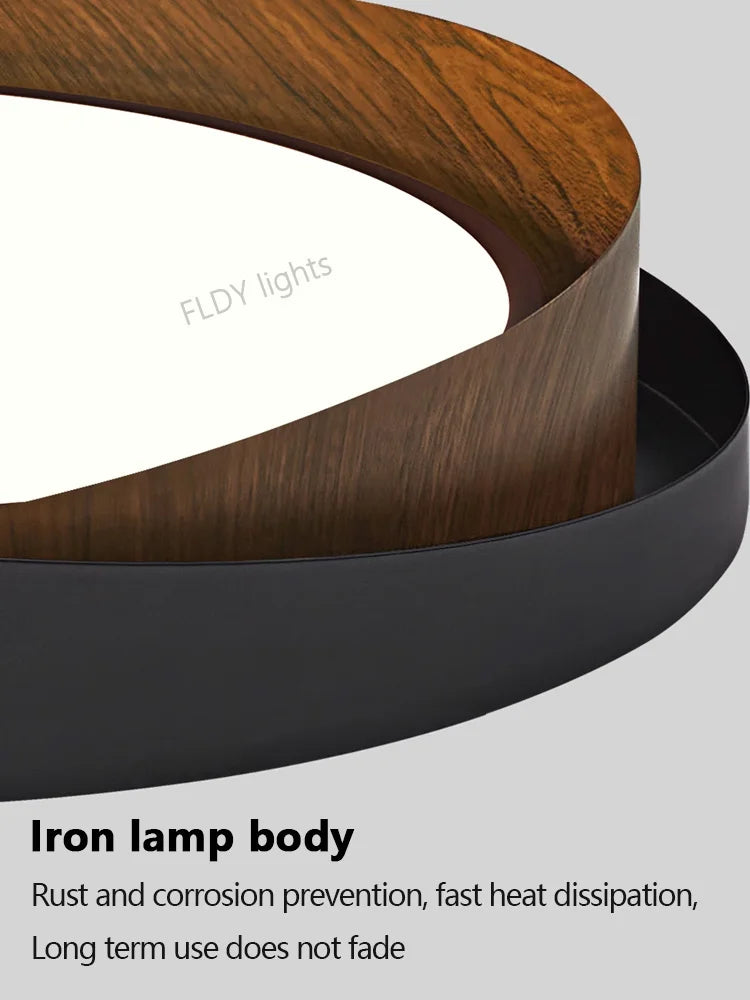 Dimmable Eye Protection LED Chandelier Modern Living Room Bedroom Study Ceiling Light Restaurant Circular LED Light