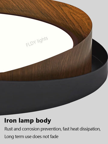 Dimmable Eye Protection LED Chandelier Modern Living Room Bedroom Study Ceiling Light Restaurant Circular LED Light
