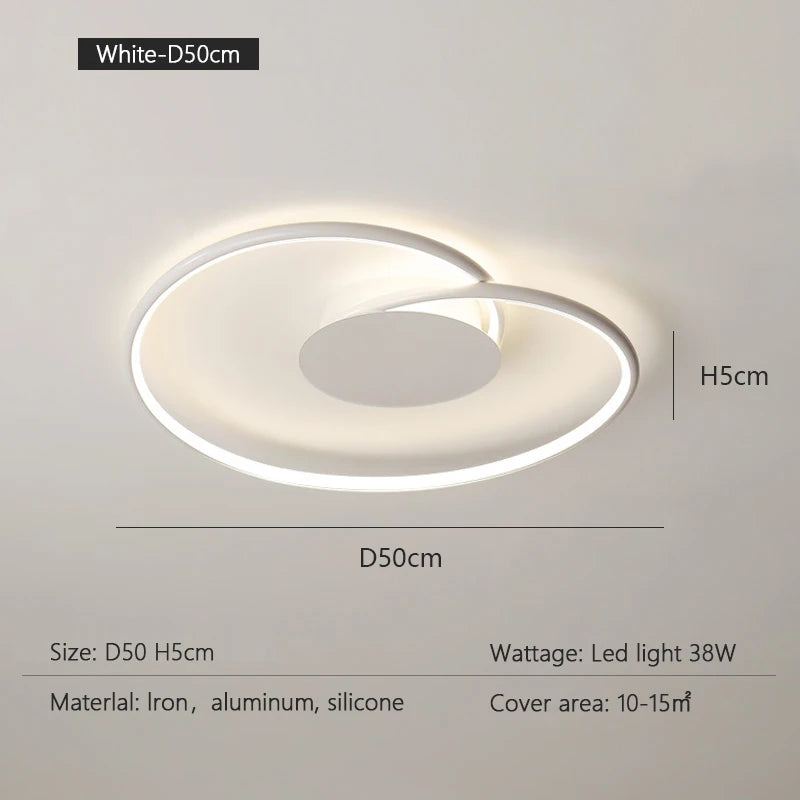 Bedroom Lamps  Mordern Minimalism Led Ceiling Lamp Creative Dimmable Study Room Light Indoor Lighting Home Decor Luster Fixtures
