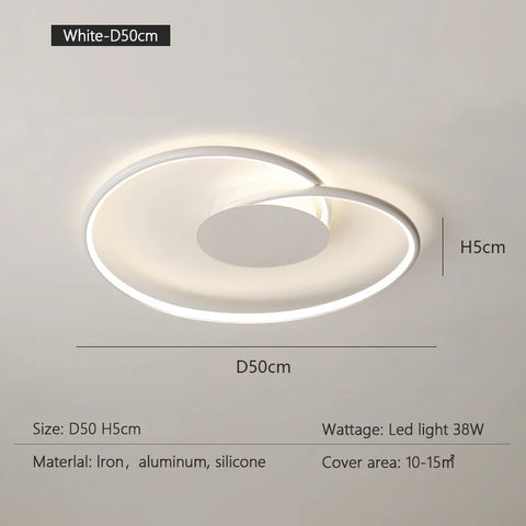 Bedroom Lamps  Mordern Minimalism Led Ceiling Lamp Creative Dimmable Study Room Light Indoor Lighting Home Decor Luster Fixtures