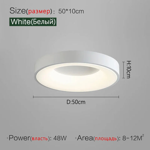 Bedroom lamp ceiling lamps Nordic minimalist modern room 2023 new minimalist round dining room master bedroom lights