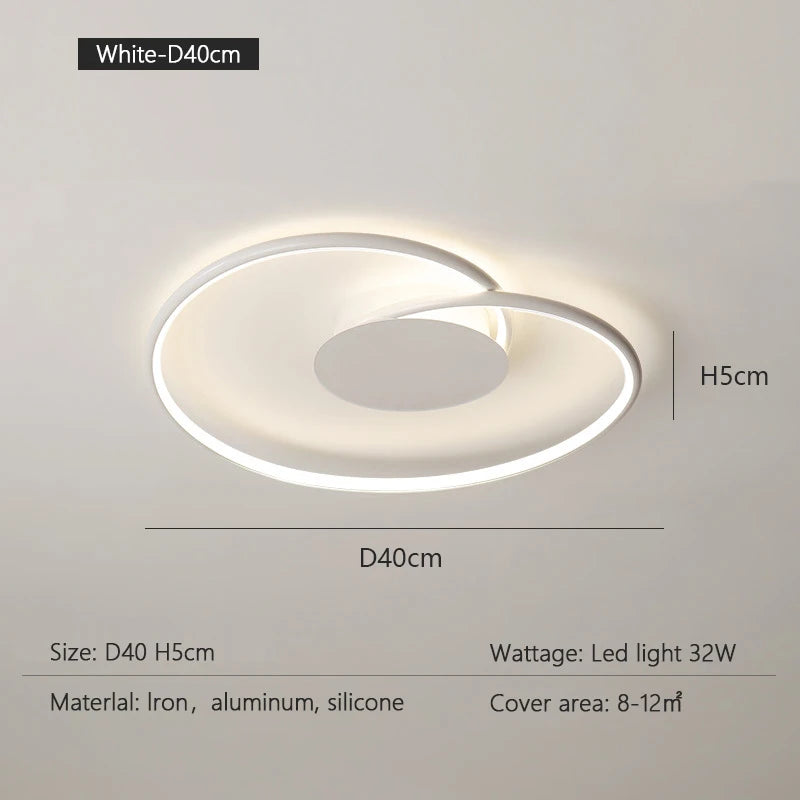 Bedroom Lamps  Mordern Minimalism Led Ceiling Lamp Creative Dimmable Study Room Light Indoor Lighting Home Decor Luster Fixtures