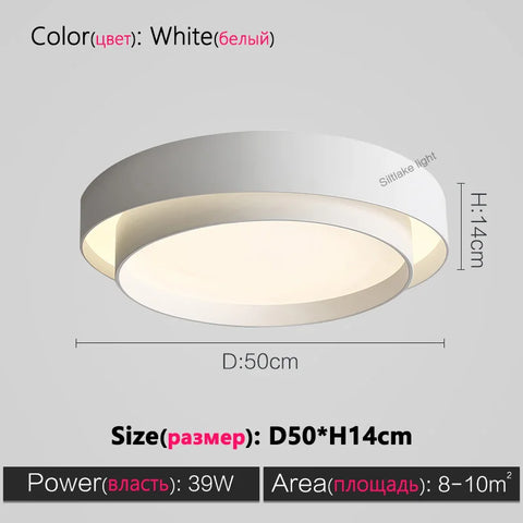 Full spectrum bedroom lamp ceiling lamp master bedroom lamp simple modern study living room lights