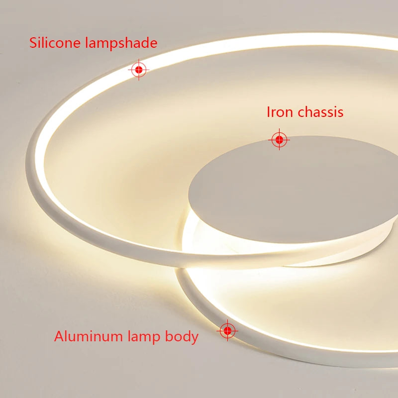 Bedroom Lamps  Mordern Minimalism Led Ceiling Lamp Creative Dimmable Study Room Light Indoor Lighting Home Decor Luster Fixtures