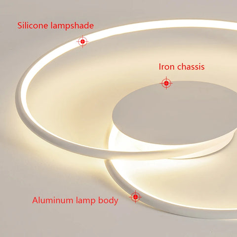 Bedroom Lamps  Mordern Minimalism Led Ceiling Lamp Creative Dimmable Study Room Light Indoor Lighting Home Decor Luster Fixtures