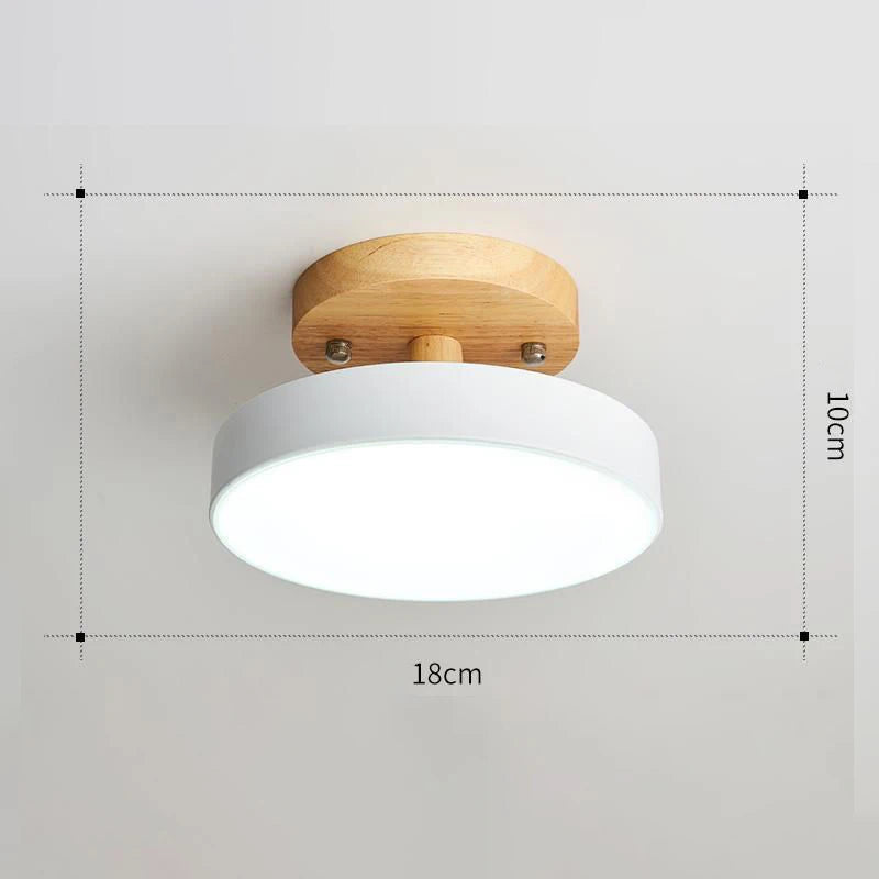 Creative Led Wood Art Ceiling Lamp Bedroom Living Room Corridor Ceiling Light LED Restaurant Lamps AC220V Decorative Fixtures