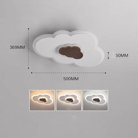 Cloud Ceiling Light Children Room Ceiling Light Fixture Acrylic LED Ceiling Light Dimmable with Remote Control Lamp Kid Bedroom