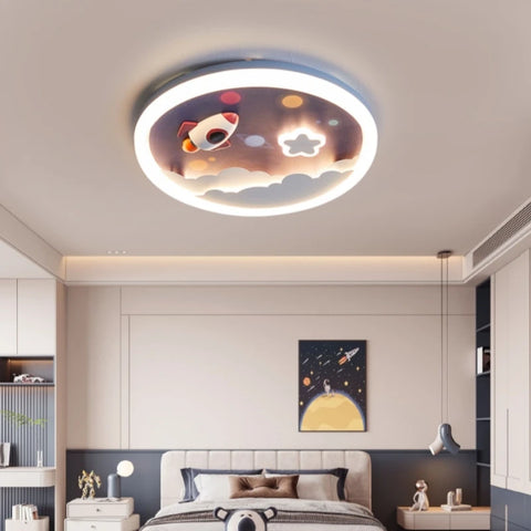 Modern Cute LED Ceiling Lamp For Kids Children's Room Bedroom Chandelier Light Interior Home Decoration Lustre Lighting Fixtures