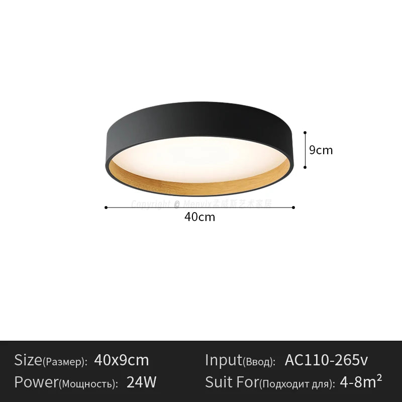 Italian minimalist bedroom ceiling lights round dining room studydecorative led lamps simple 2025 new home master bedroom lamp