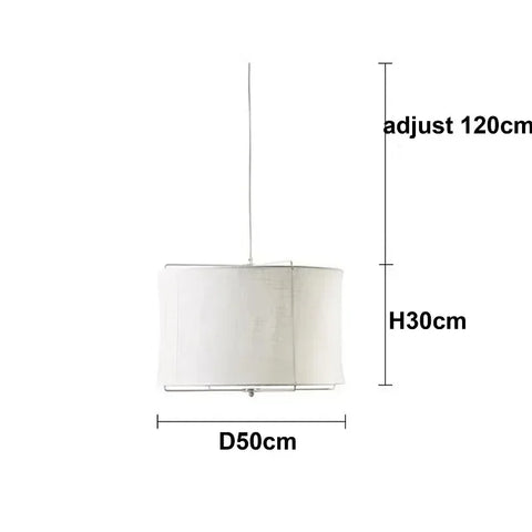 Fabric Pendant Lamp Wabi Sabi Style Cotton Linen Dining Table Restaurant Hotel Bedroom Retro Counter Handmade Art Bedroom Lamps