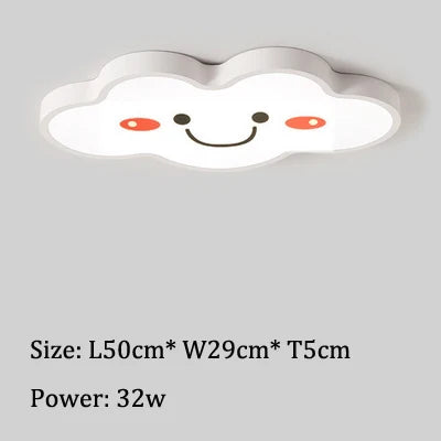 Led Cloud Ceiling Lights Multicolor Children's Room Ceiling Lamp Cartoon Bedroom Chandelier Amusement Kindergarten Nursery Lamps