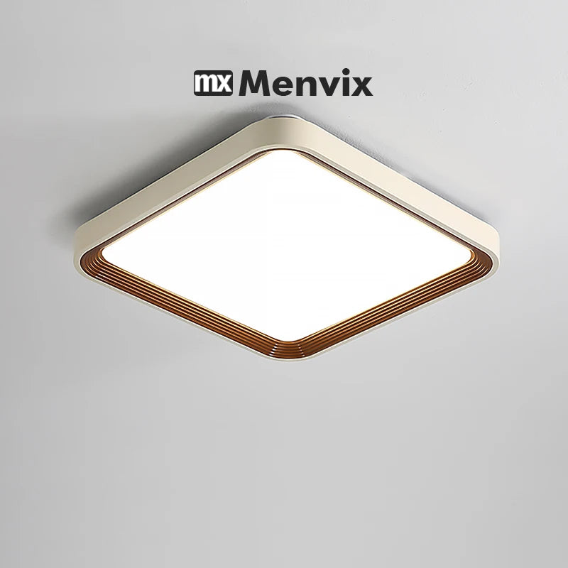 Menvix Modern LED Ceiling Light Wood Home Lightng Living Room Kitchen Bedroom Bathroom Room Surface Ceiling Lamp Home Decoration