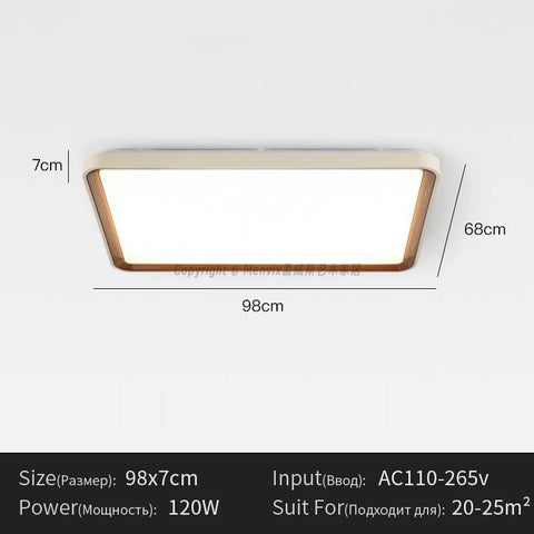 Menvix Modern LED Ceiling Light Wood Home Lightng Living Room Kitchen Bedroom Bathroom Room Surface Ceiling Lamp Home Decoration