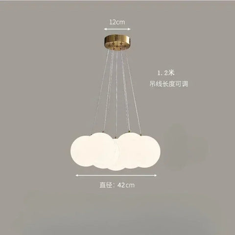 Modern LED Chandeliers Milk White Glass Ball Pendant Lamps Living Room Kitchen Restaurant Hotel Lustre E27 Home Lighting Decor