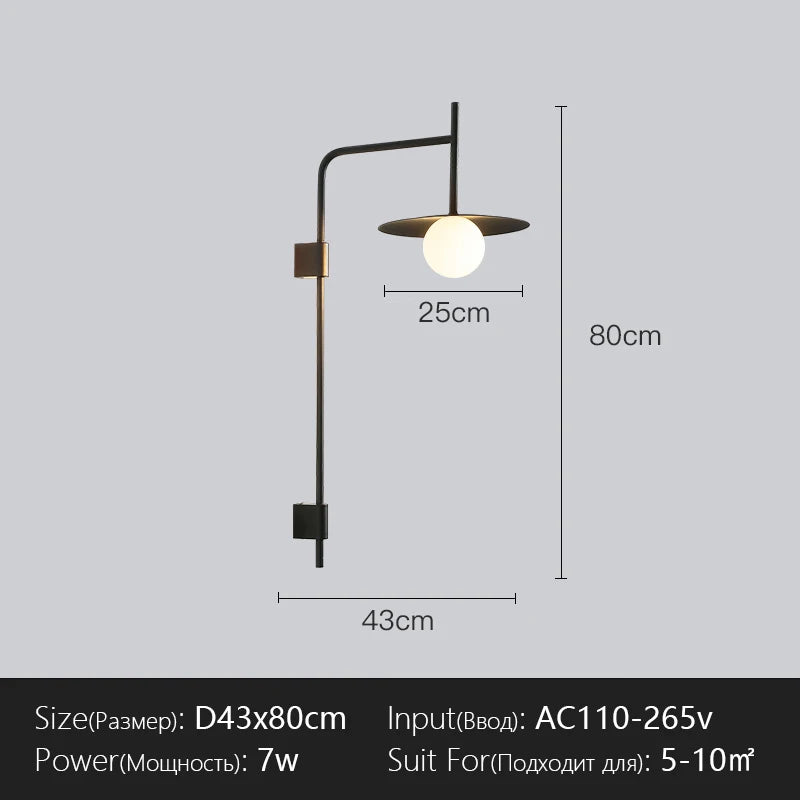 Menvix Modern Wall Lamp Nordic LED Lighting Fixtures Creative Sconces for Bedside Living Room Home Indoor Decoration Luminaire