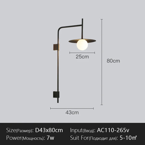 Menvix Modern Wall Lamp Nordic LED Lighting Fixtures Creative Sconces for Bedside Living Room Home Indoor Decoration Luminaire