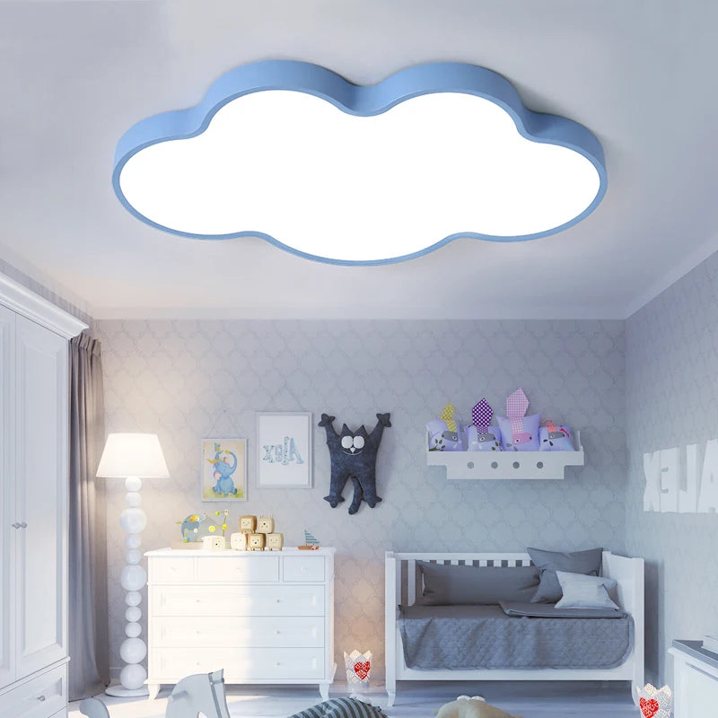 Led Cloud Ceiling Lights Multicolor Children's Room Ceiling Lamp Cartoon Bedroom Chandelier Amusement Kindergarten Nursery Lamps