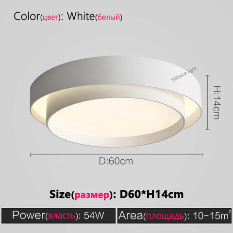 Full spectrum bedroom lamp ceiling lamp master bedroom lamp simple modern study living room lights