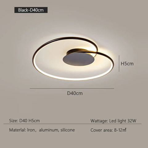 Bedroom Lamps  Mordern Minimalism Led Ceiling Lamp Creative Dimmable Study Room Light Indoor Lighting Home Decor Luster Fixtures