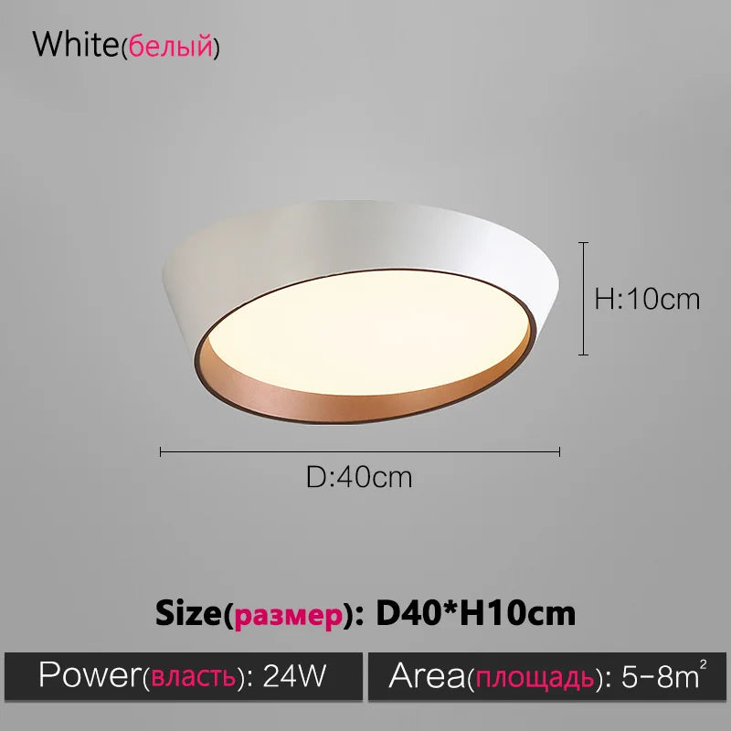 Bedroom ceiling lamp led modern minimalist minimalist Nordic lamps round living room lamp dining room master bedroom room lamp