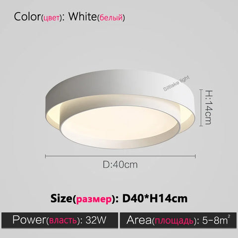 Full spectrum bedroom lamp ceiling lamp master bedroom lamp simple modern study living room lights