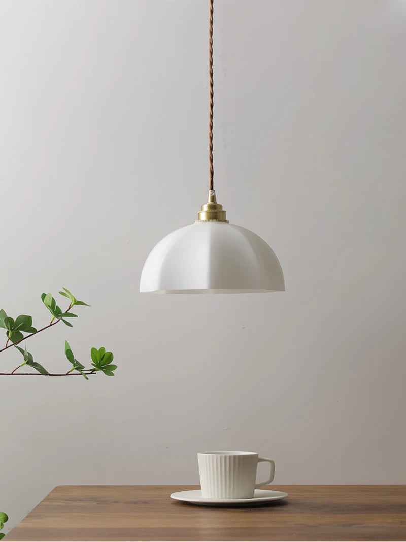Nordic Design Pendant Lights Wire Kitchen Office Metal Industrial Led Pendant Lamp Glass Shade for Dining Room Liing Room
