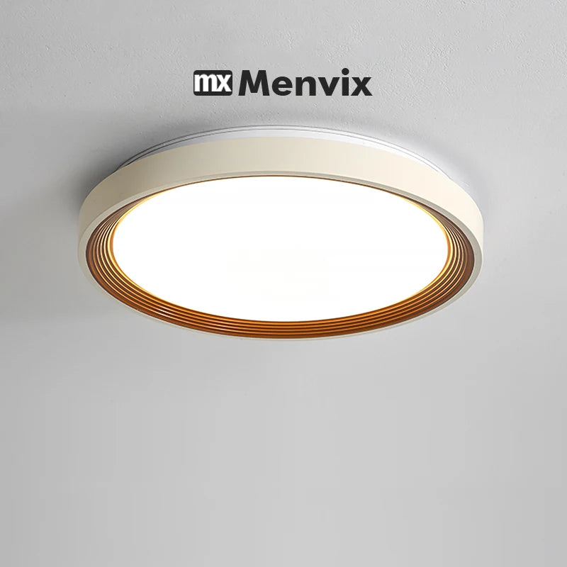 Menvix Modern LED Ceiling Light Wood Home Lightng Living Room Kitchen Bedroom Bathroom Room Surface Ceiling Lamp Home Decoration