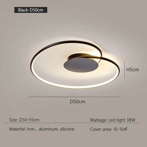 Bedroom Lamps  Mordern Minimalism Led Ceiling Lamp Creative Dimmable Study Room Light Indoor Lighting Home Decor Luster Fixtures