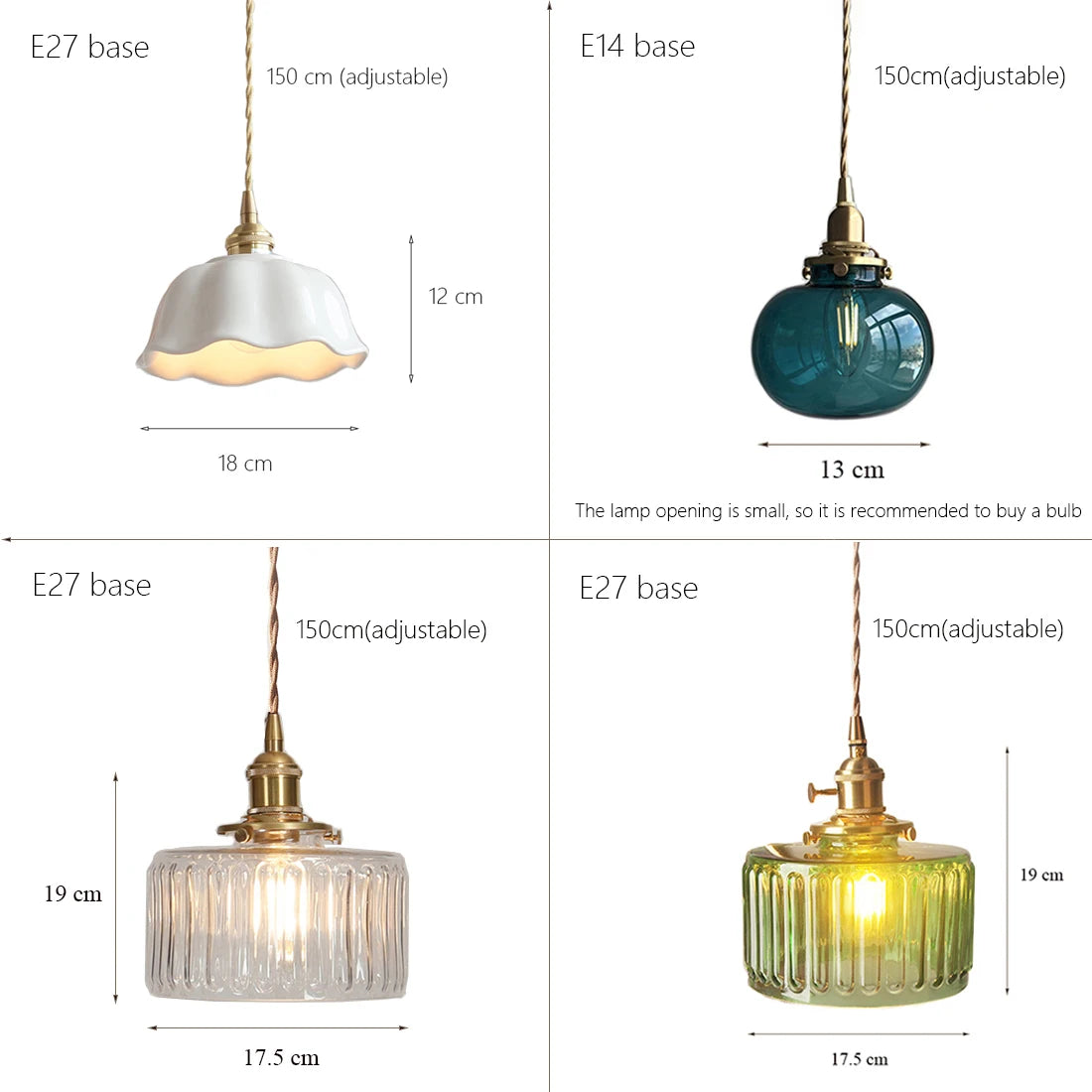 Color Nordic Pendant Light Lamp Glass Design Deco Led Hanging Light Fixtures Bedroom Modern Copper Japanese Luminaire Suspension