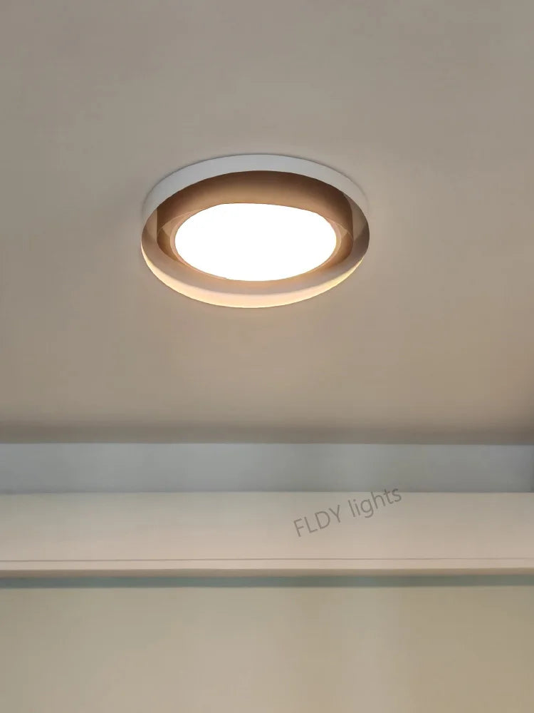 Dimmable Eye Protection LED Chandelier Modern Living Room Bedroom Study Ceiling Light Restaurant Circular LED Light