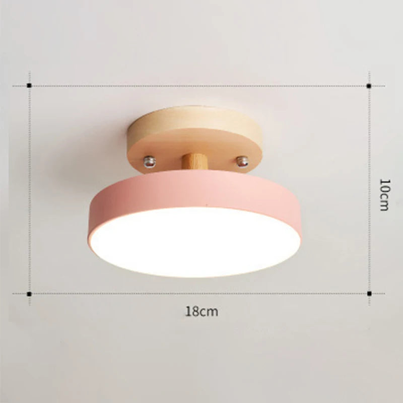 Creative Led Wood Art Ceiling Lamp Bedroom Living Room Corridor Ceiling Light LED Restaurant Lamps AC220V Decorative Fixtures