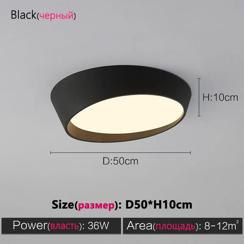 Bedroom ceiling lamp led modern minimalist minimalist Nordic lamps round living room lamp dining room master bedroom room lamp