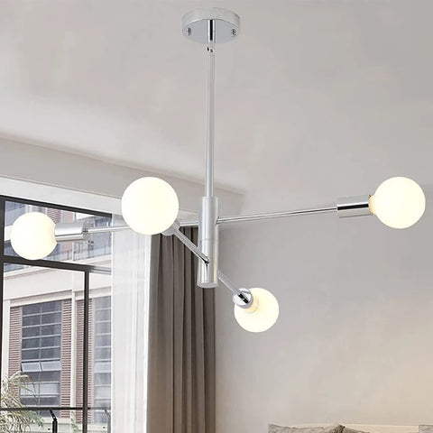2/4/8 Heads Vintage Sputnik Ceiling Chandelier Lighting Ceiling Lamp for Bedroom Kitchen Living Room Pendant Light Fixture E27