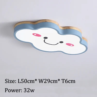 Led Cloud Ceiling Lights Multicolor Children's Room Ceiling Lamp Cartoon Bedroom Chandelier Amusement Kindergarten Nursery Lamps