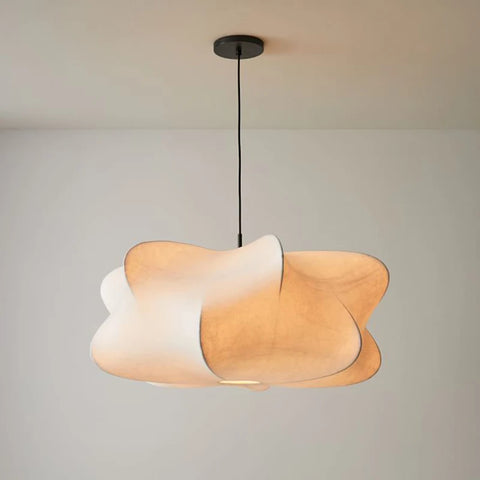 Nordic Minimalist Silk Lamp Restaurant Pendant Lights Luxury Home Decor Chandeliers For Dining Room Bedroom Suspension Luminaire