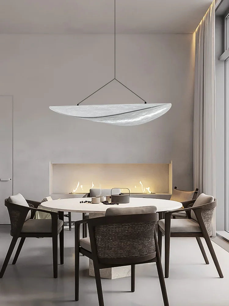 Retro New Chinese Wabi-Sabi Style Silk Pendant Lamp Designer Living Room Chandelier for Home Stay Bar Dining Room Room Decor