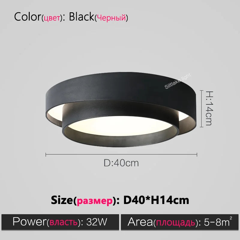 Full spectrum bedroom lamp ceiling lamp master bedroom lamp simple modern study living room lights