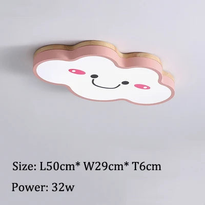 Led Cloud Ceiling Lights Multicolor Children's Room Ceiling Lamp Cartoon Bedroom Chandelier Amusement Kindergarten Nursery Lamps
